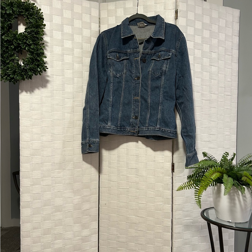 Lands End Denim Jacket Size 16